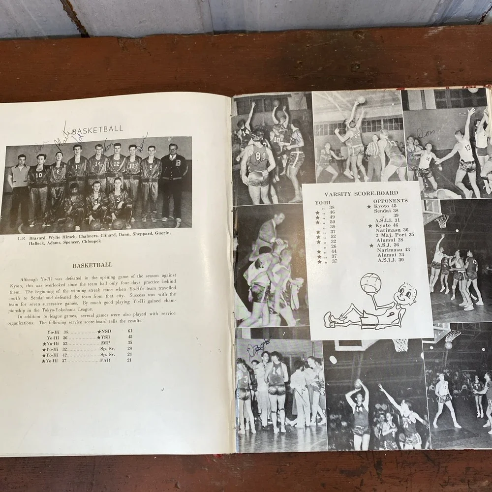 1954 YOKOHAMA YO-HI American High‎ School Yearbook Yokohama, JAPAN Vol II